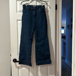 Loft Wide Leg Jeans Dark Denim 4P